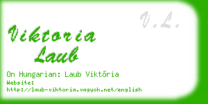 viktoria laub business card